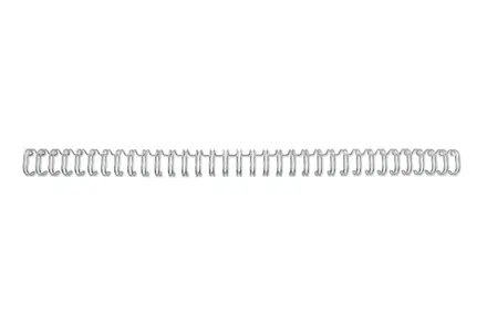 Peignes métalliques GBC WireBind 2:1, Nº 14, A4, argentés (200)